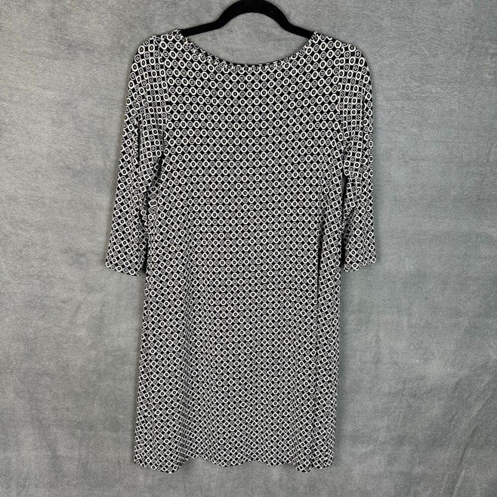J Jill Wearever Collection Dress Womens Extra Small Petite Black Preppy Comfort